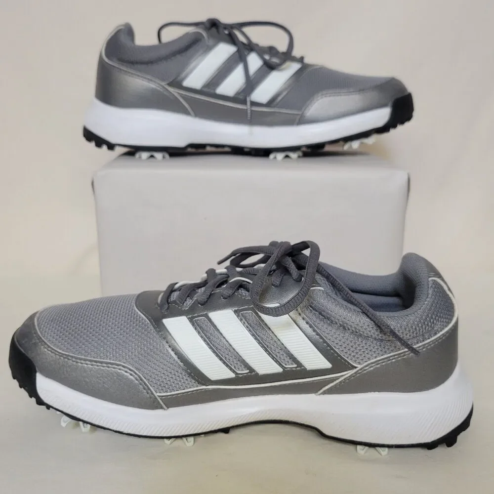 Adidas Size 8 Male Tech Response 2.0 Golf Shoes ‎ Grey White